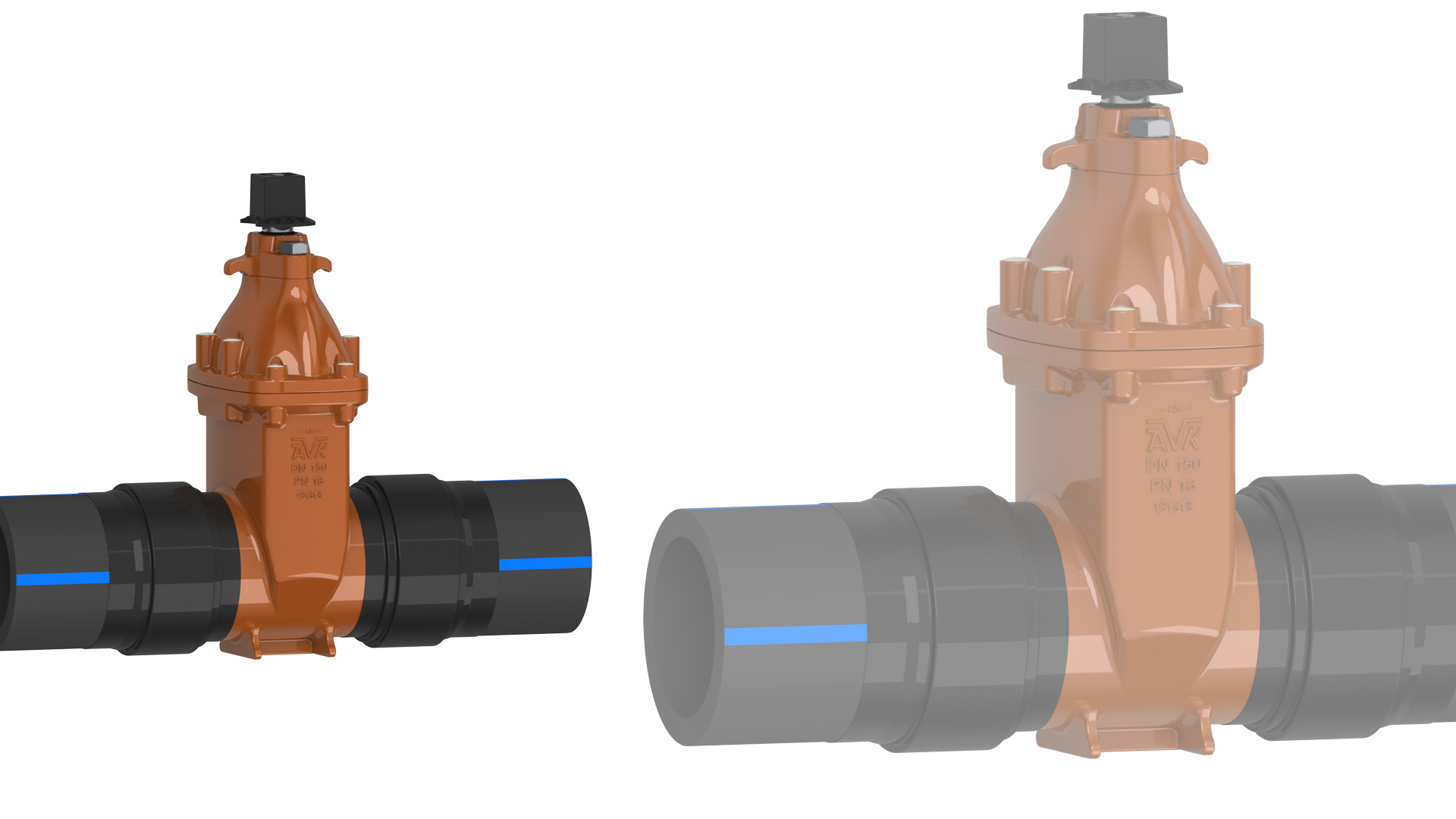 Model HD — Series 66 with HDPE end connections
